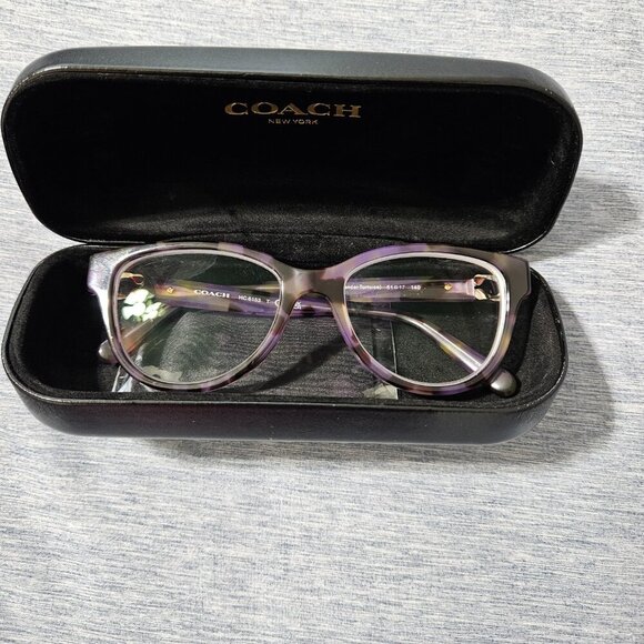 🔆50% OFF! Coach 6153 Purple Tortoise Eyeglass Frames - Picture 5 of 14